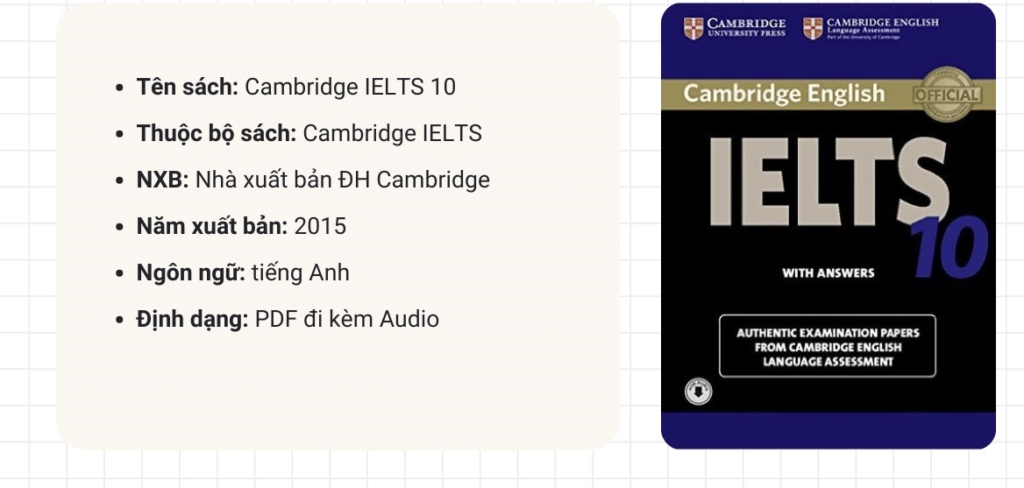 Sách Cambridge 10 có Tính thực hành cao